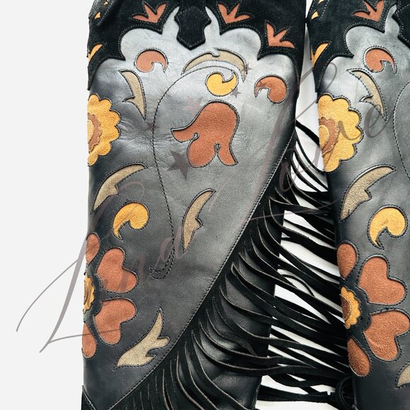 FREE PEOPLE Spell Sannah Fringe Western Boots (size EU 36 / US 6) NWT - Picture 5 of 15